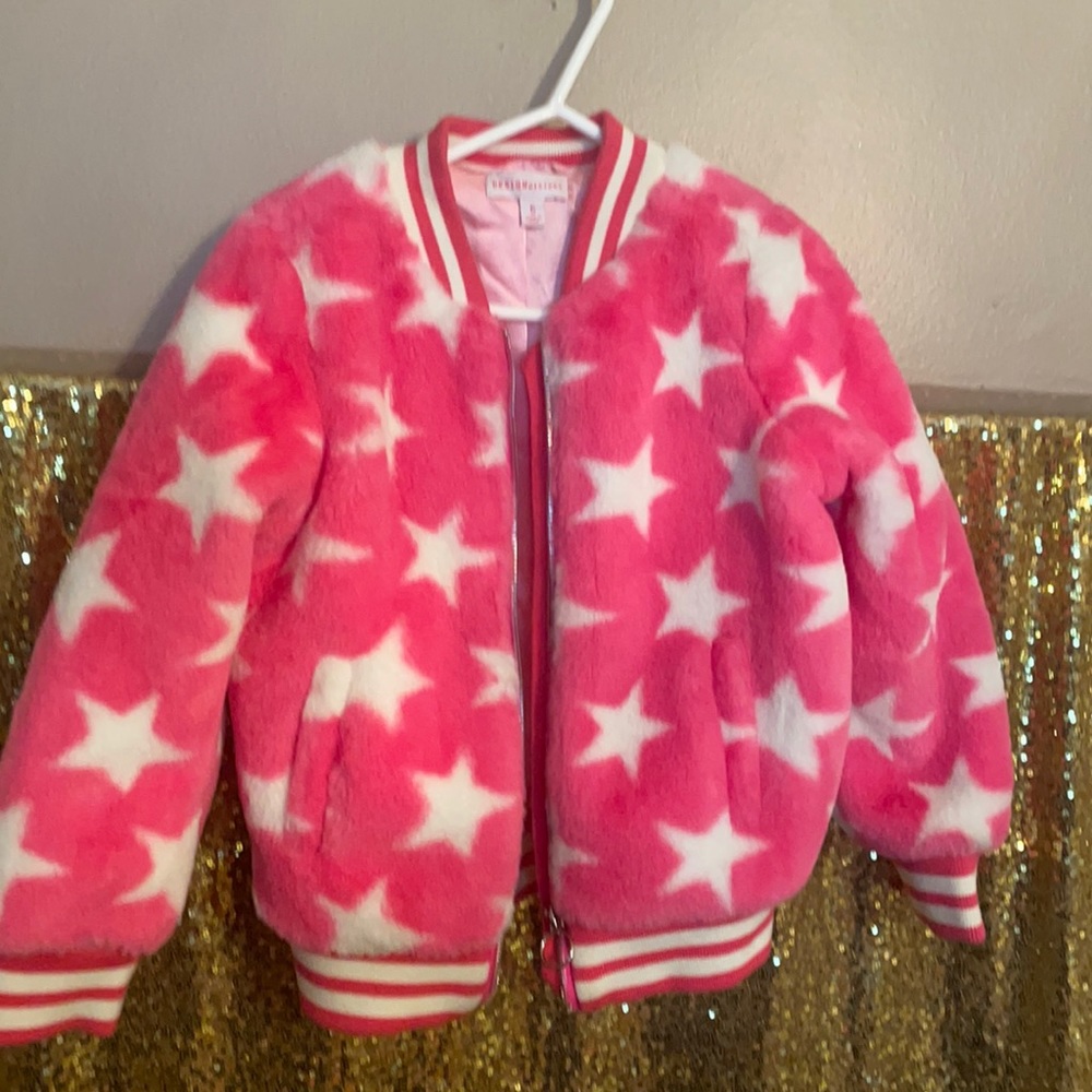 Pink jacket with stars